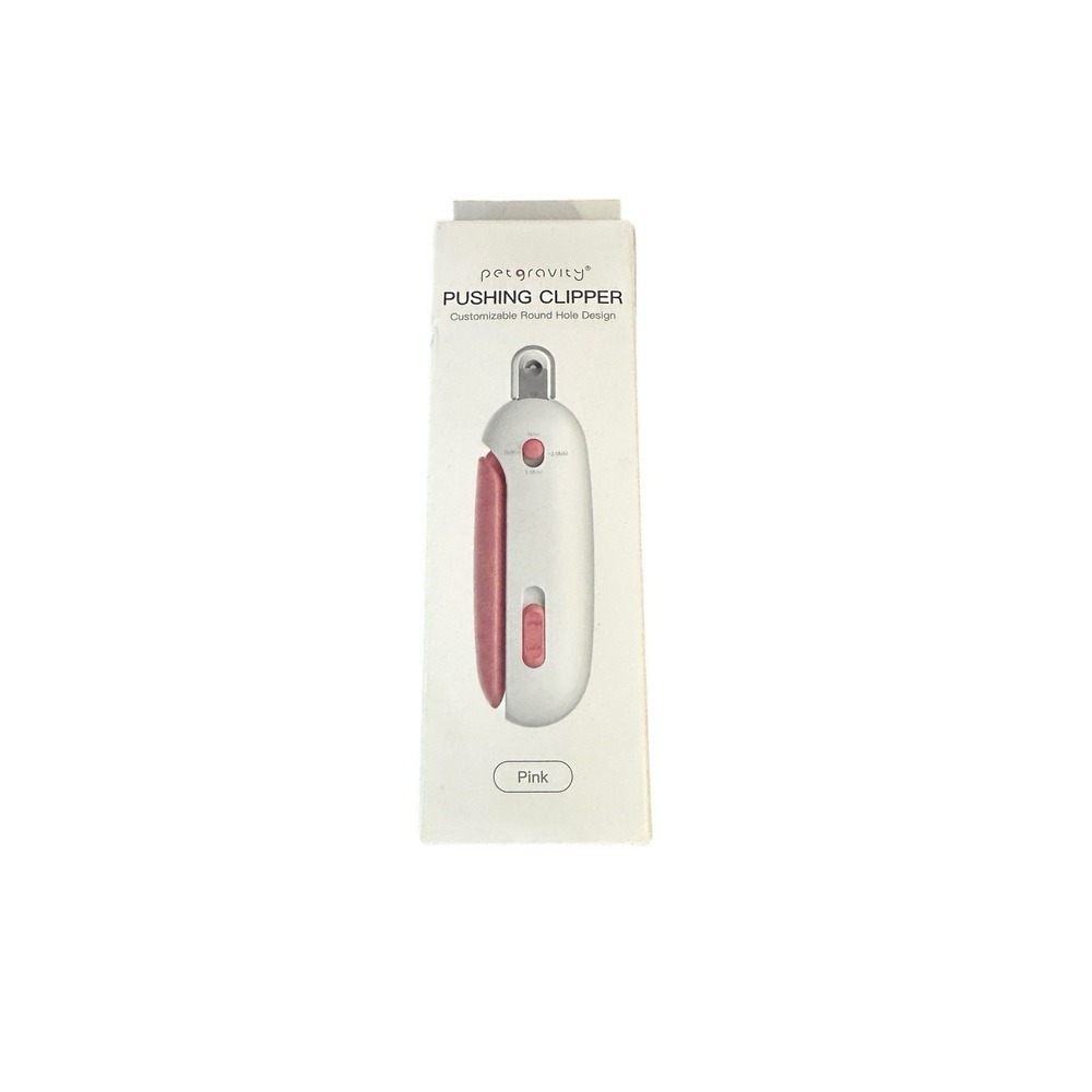PET GRAVITY pushing cat nail clippers adjustable PINK